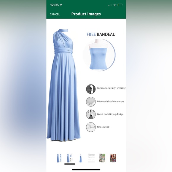 Bridesmaid dress, never worn, bought but chose another color - Picture 1 of 3